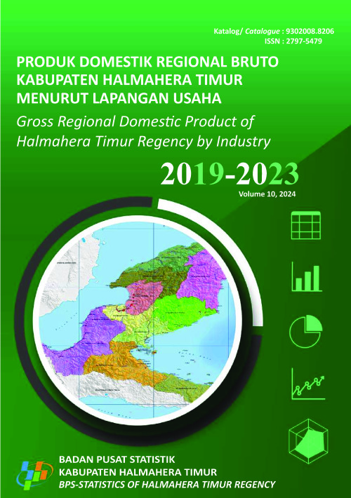Produk Domestik Regional Bruto Kabupaten Halmahera Timur Menurut Lapangan Usaha 2019 - 2023